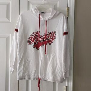 Joe Boxer "Bossy" light weight hoodie sweatshirt